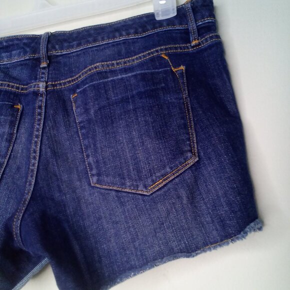 Mossimo Shorts Women 10 Mid Rise Midi Denim Blue - Picture 14 of 14